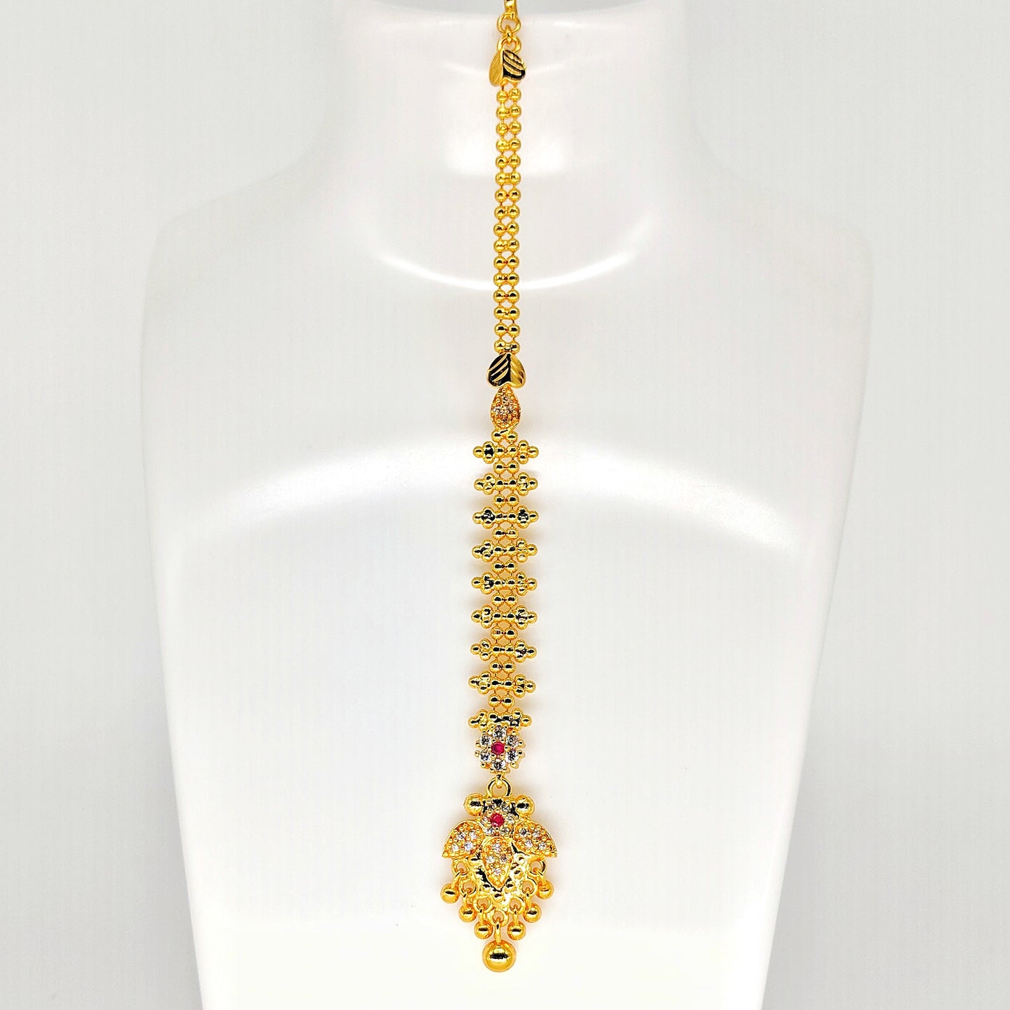 Gold Maang Tikka For Bridal and Wedding F11