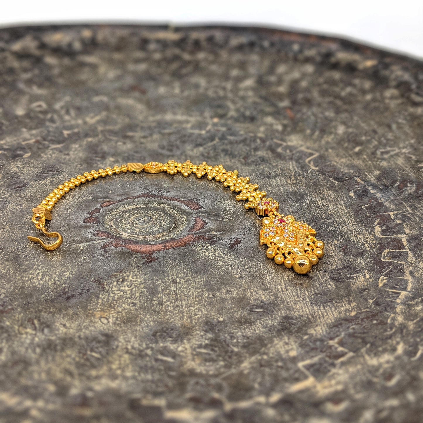 Gold Maang Tikka For Bridal and Wedding F11