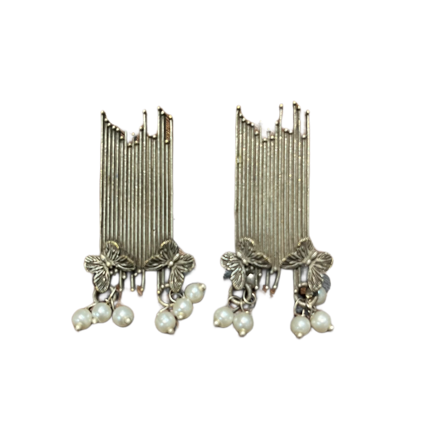 Pearl Silver Bohemian Earring F35
