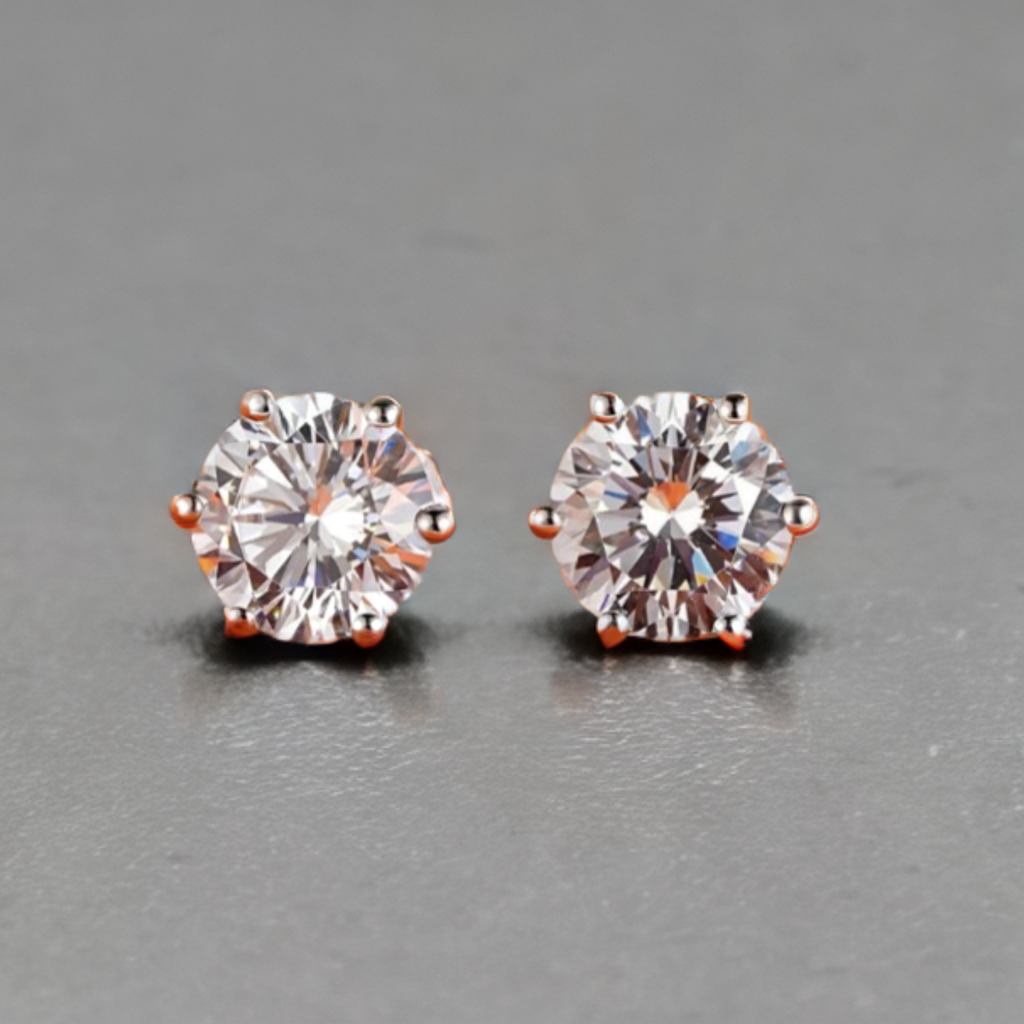 Zircon Solitaire Stud DailyWear & Corporate Wear Earring F37