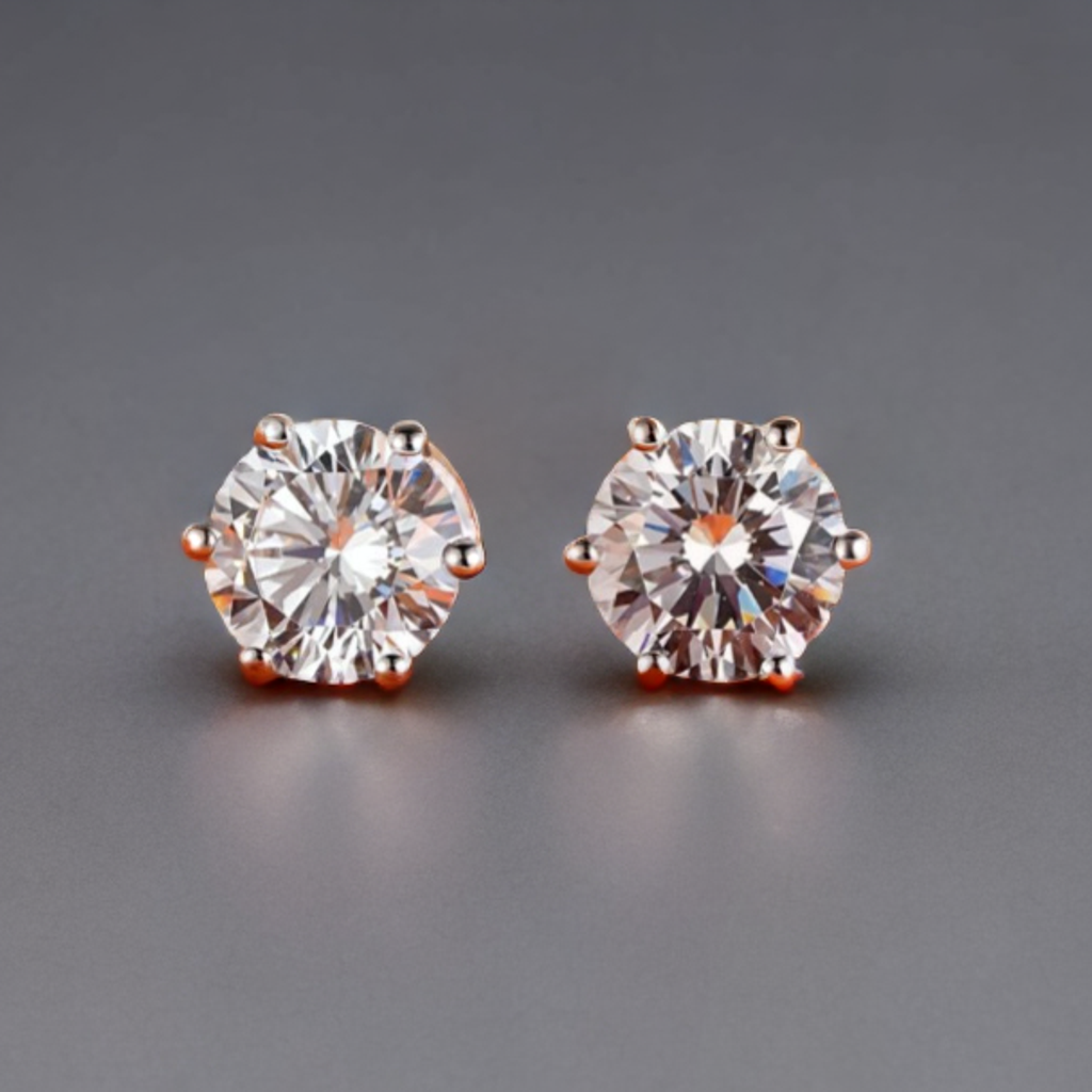 Zircon Solitaire Stud DailyWear & Corporate Wear Earring F37