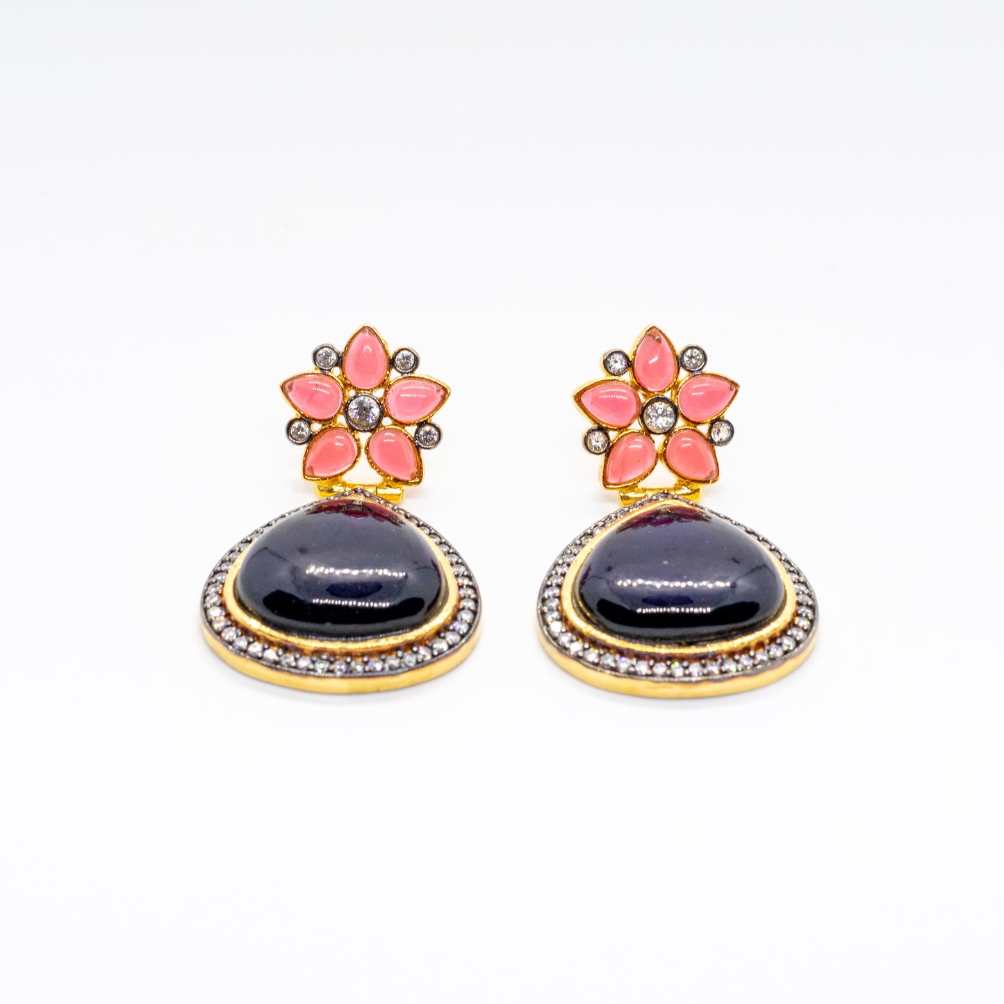 Blue / Red Meenakari Earring
