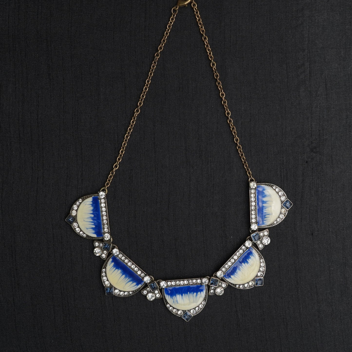 Blue Resin Fashion Choker Necklace