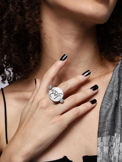 Twin Karm (Good Will) Ring Bohemian Silver F22