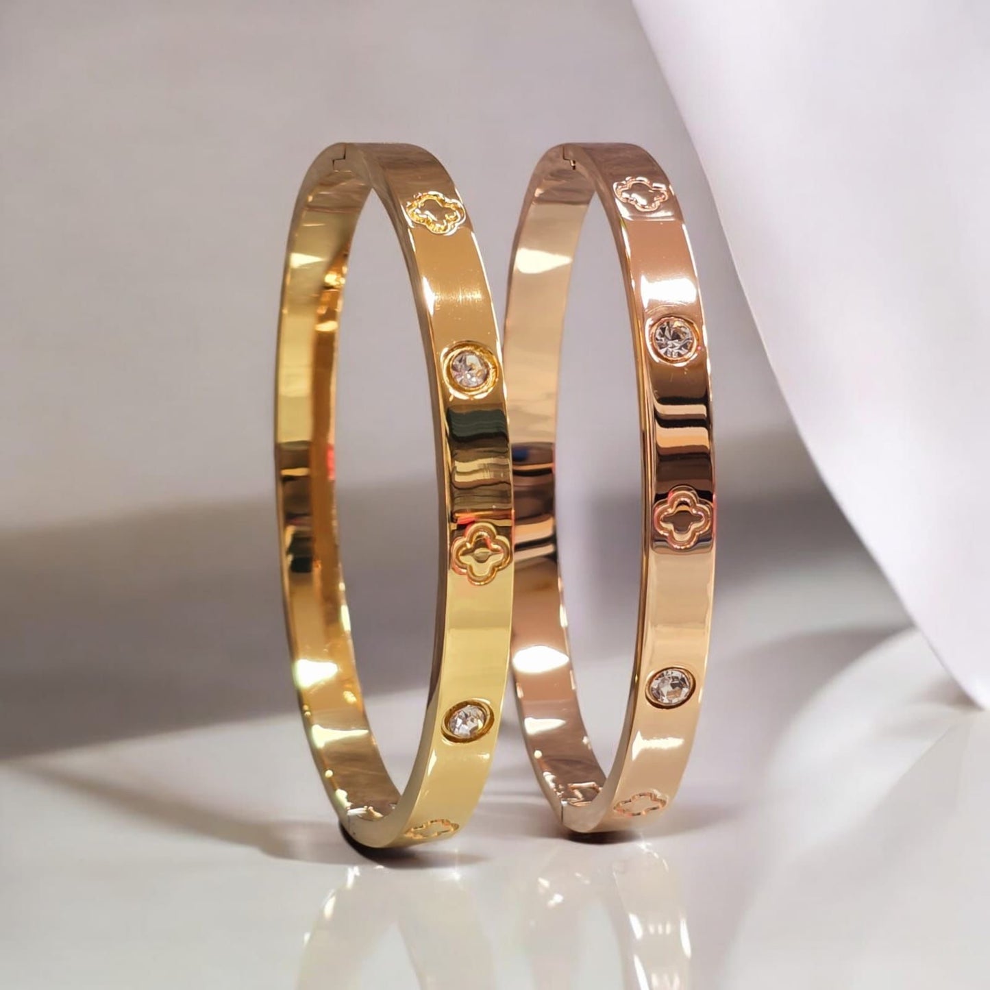 Anti Tarnish Gold/Rosegold Plated Kada F28