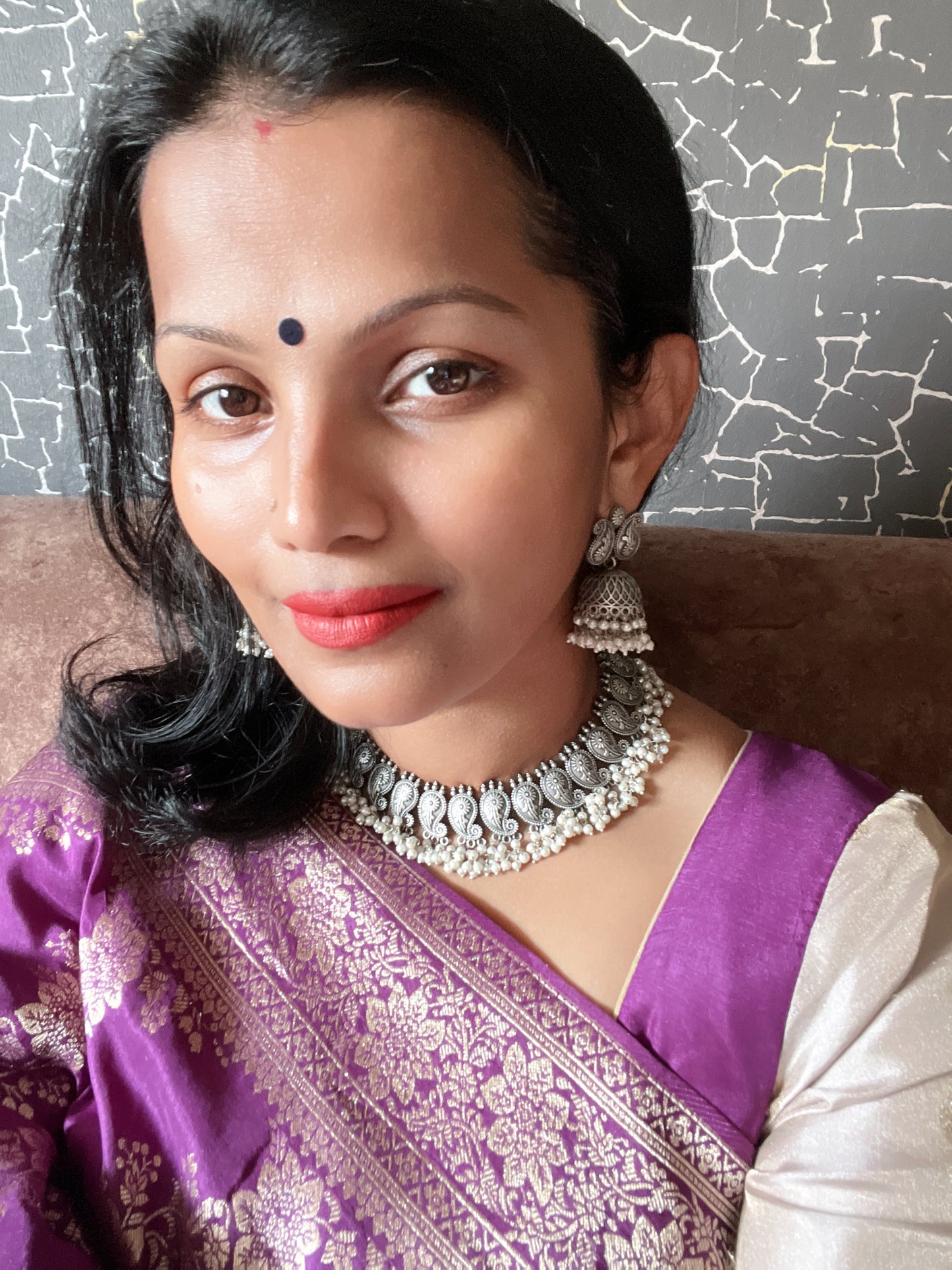 LOLstudio Silver Handwork Pearl Necklace Set F7