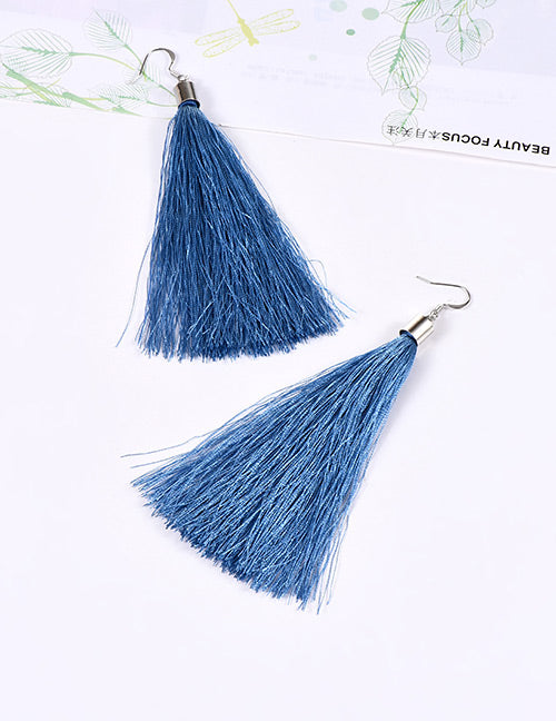 Tassel Blue Fashion Earring F29