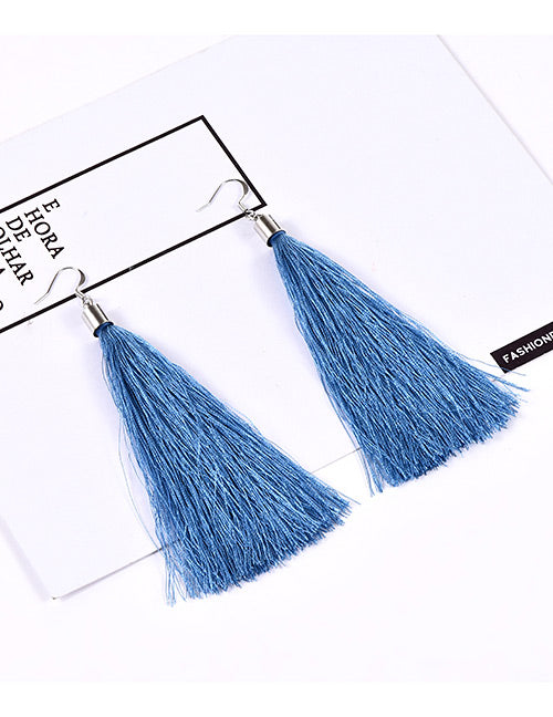 Tassel Blue Fashion Earring F29