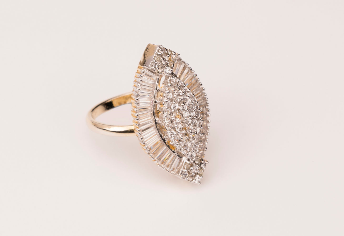 Zircon Diamond Adjustable Partywear Ring