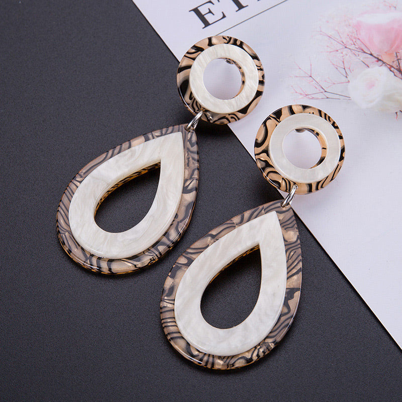 Bohemian Resin Enamel Earring F48