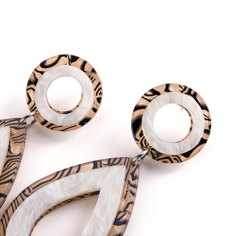 Bohemian Resin Enamel Earring F48