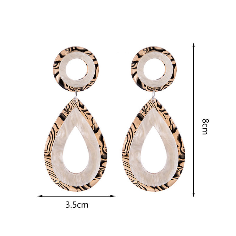 Bohemian Resin Enamel Earring F48