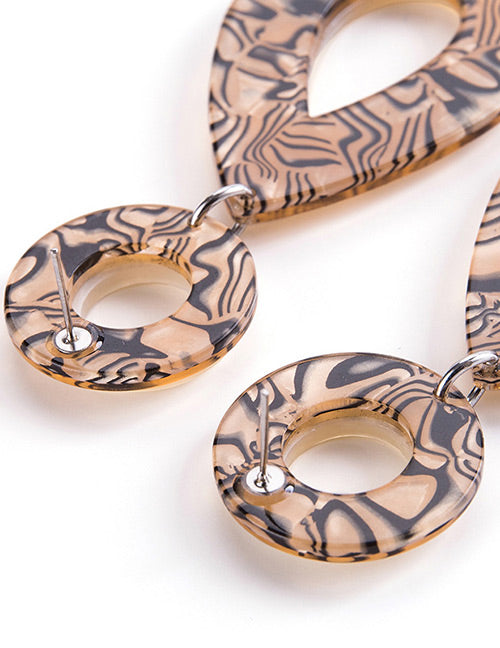 Bohemian Resin Enamel Earring F48