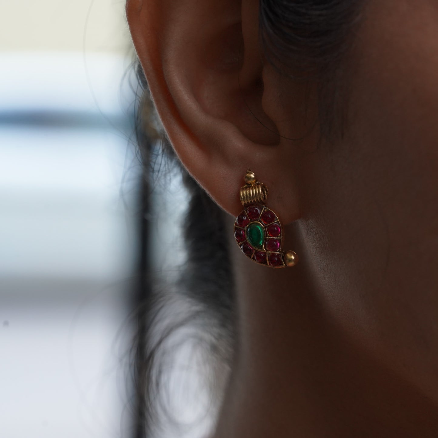 Ruby & Emerald Bridal Gold Jewellery Ethnic Set