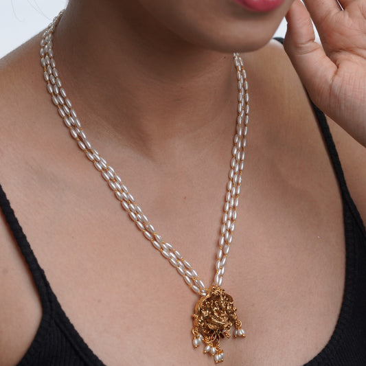 Lakshmi Pearl Double-Strand Necklace
