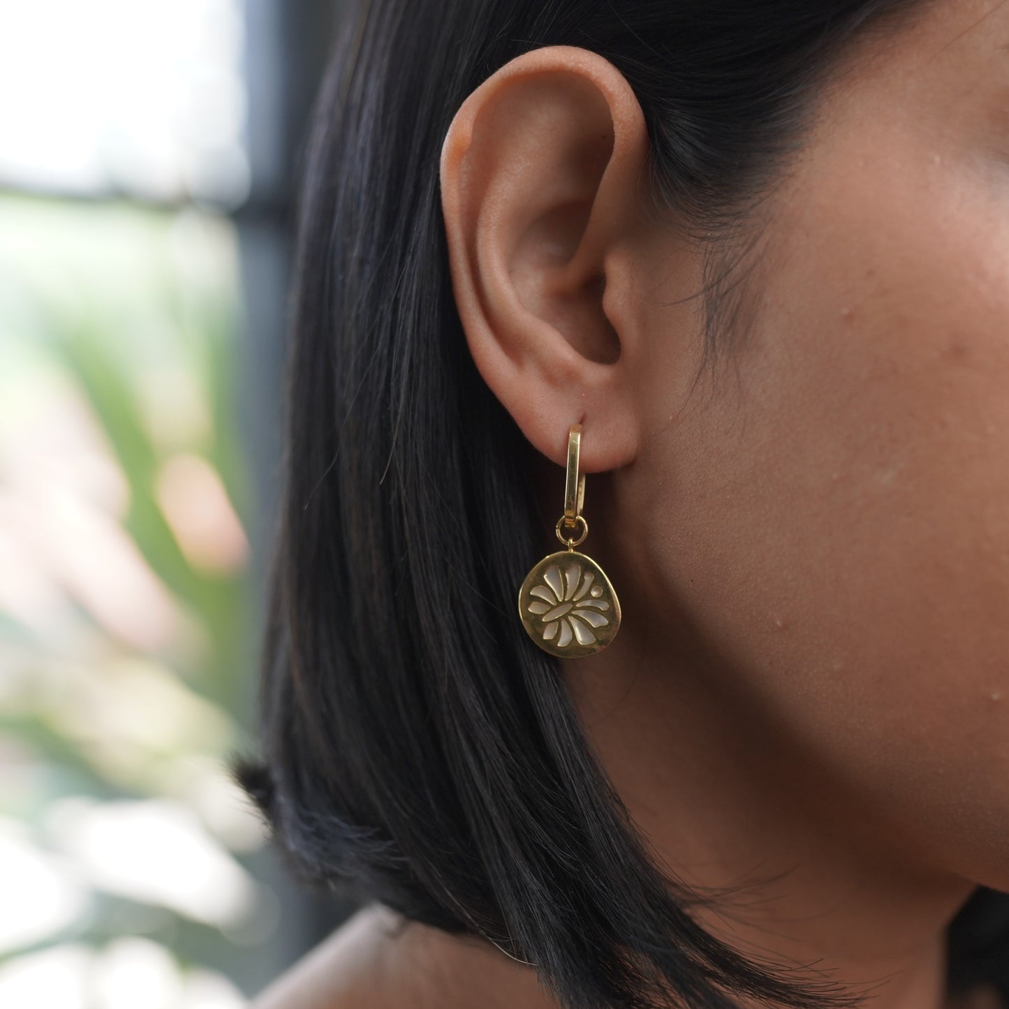 Three Way Earring Hoop And Drop Earring Daily Wear