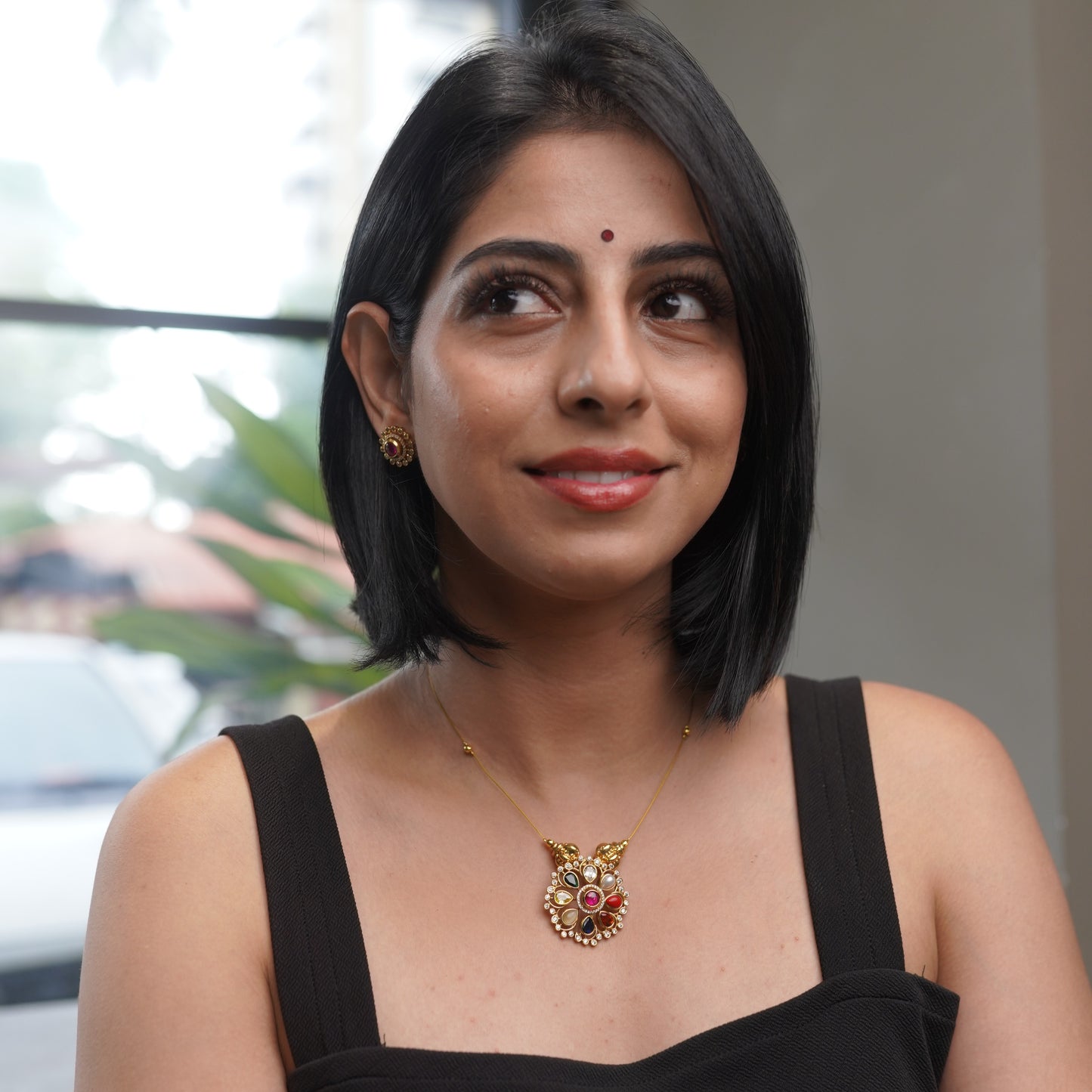 Navrathna Pendant Set F51