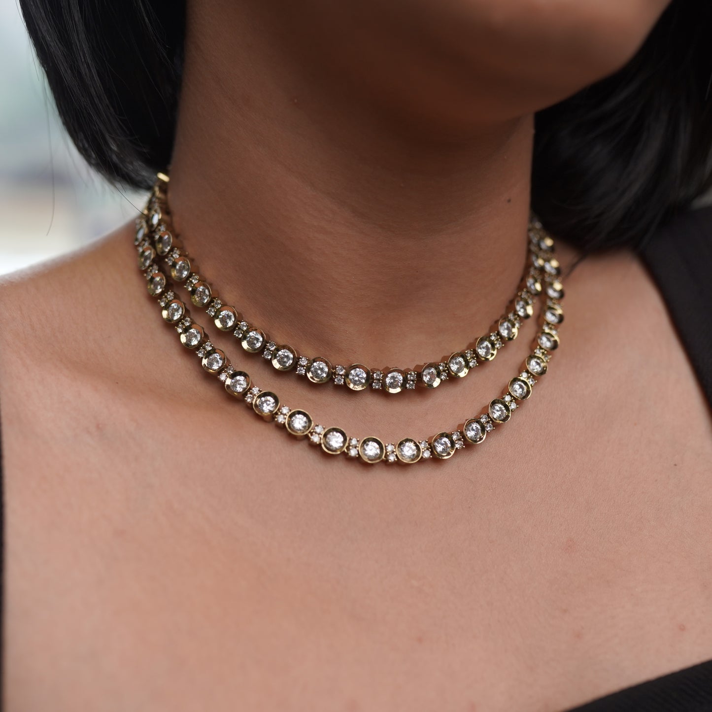 Two-Way Choker Victorian Kundan & Necklace Jewelry Set