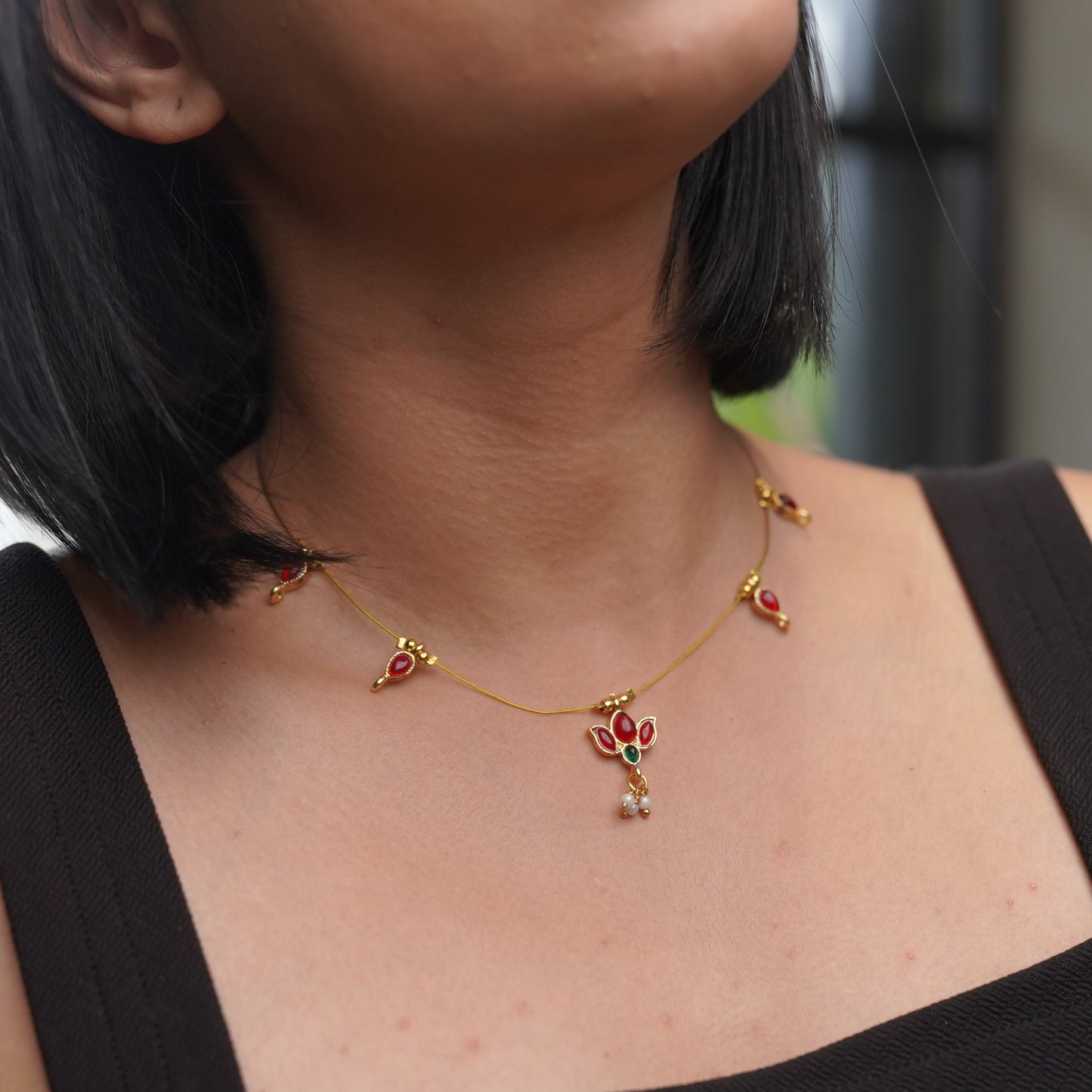 Light Weigh Simple Ethnic Necklace
