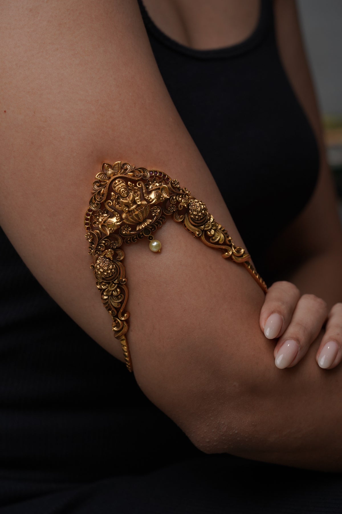 Antique Lakshmi Temple Jewellery Armlet