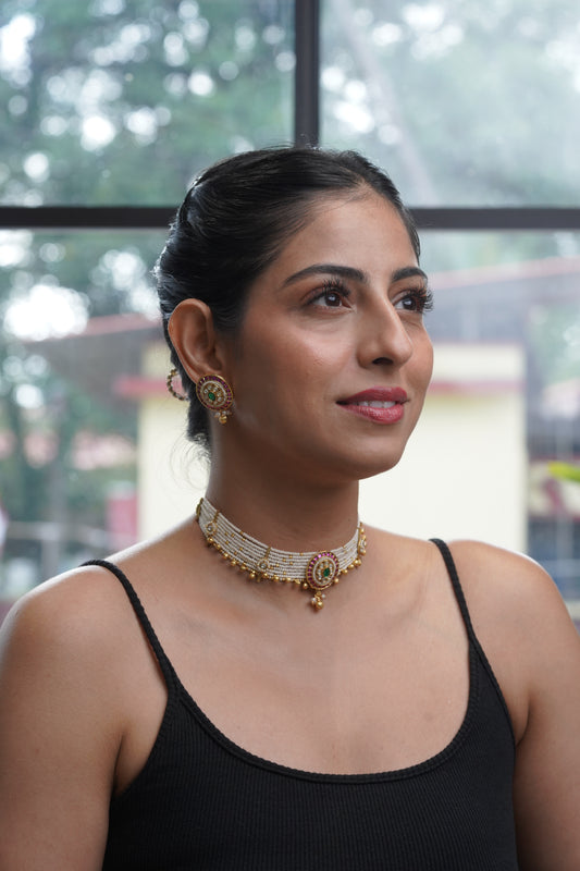 Pearl & Ruby Heritage Choker Set