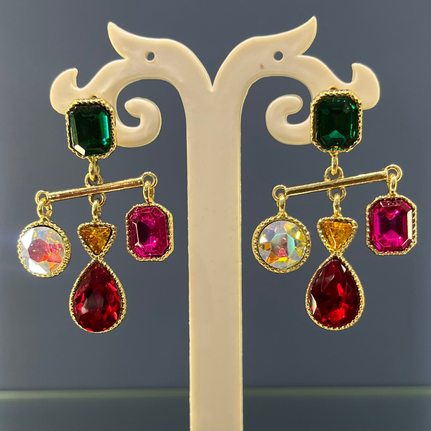 Retro Multi-Color Earrings F53