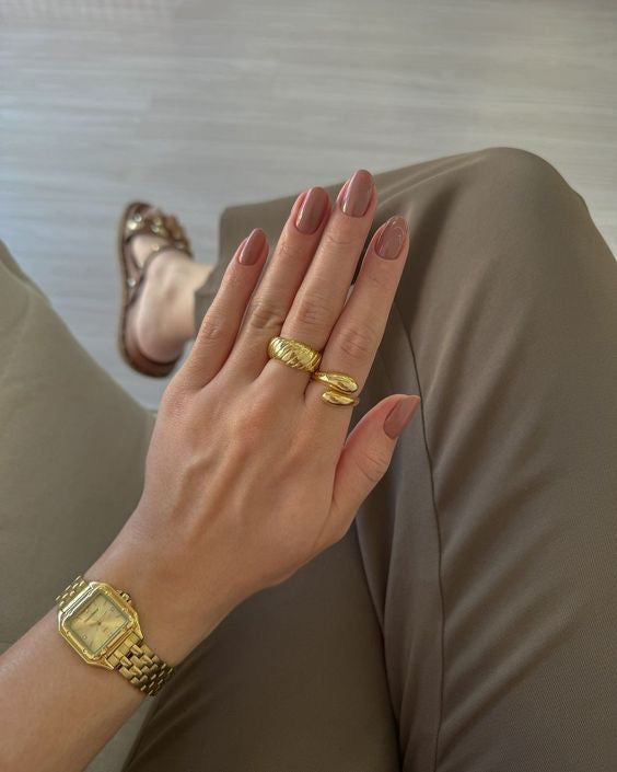 Gold Twist Adjustable Ring