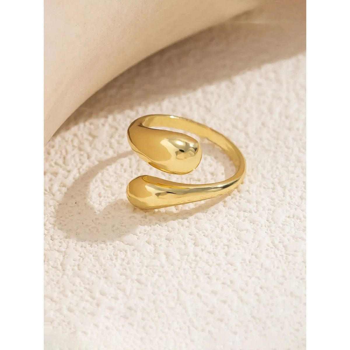 Gold Twist Adjustable Ring