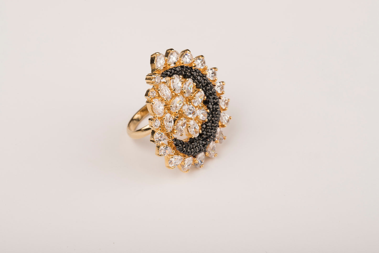 Zircon Diamond Party Wear Adjustable Ring