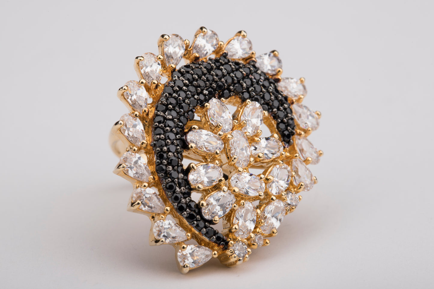 Zircon Diamond Party Wear Adjustable Ring