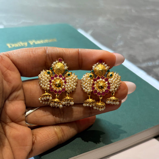 Mini Silver Gold Gili Ole Earrings - (3 inch)