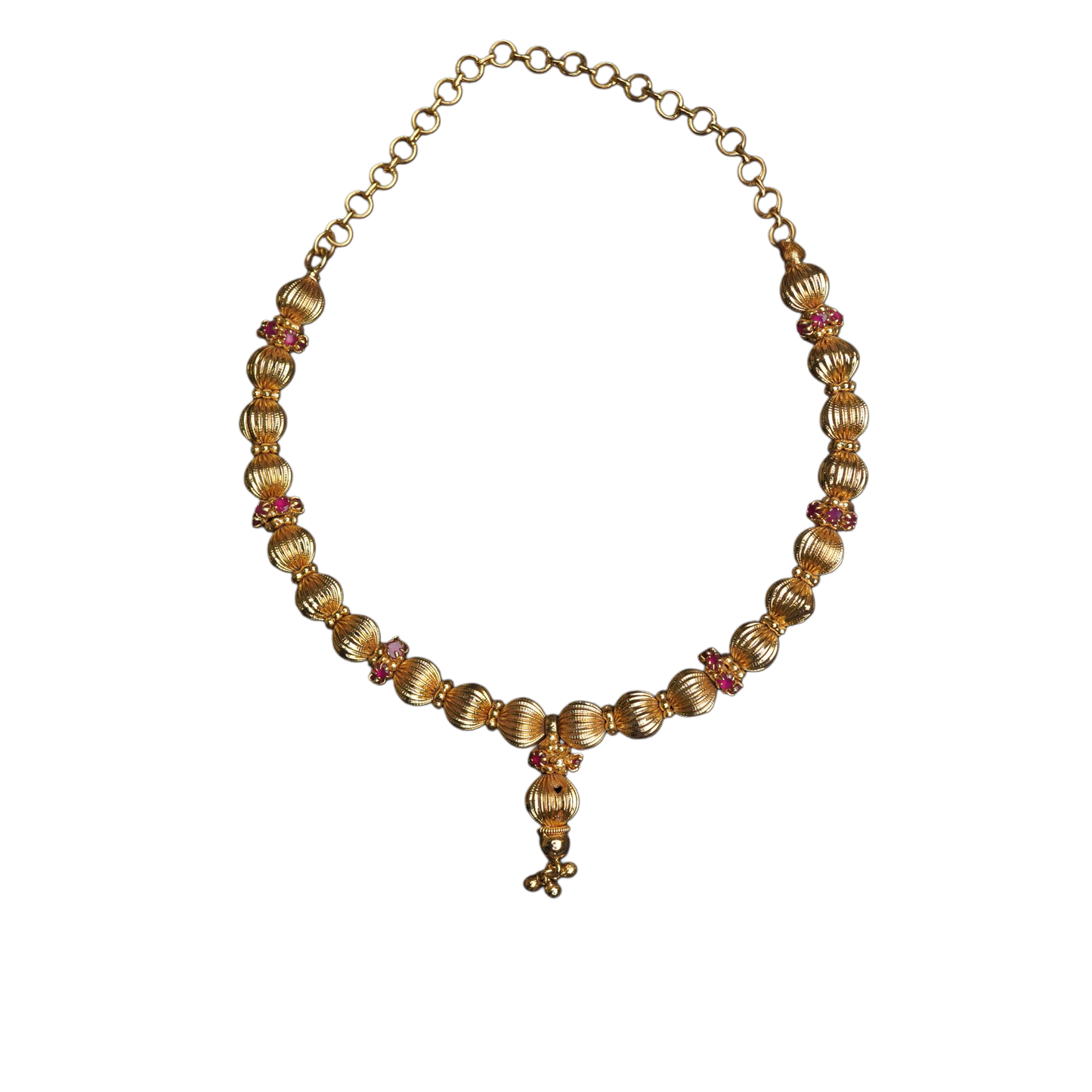 Gold Ball Bead Design Necklace