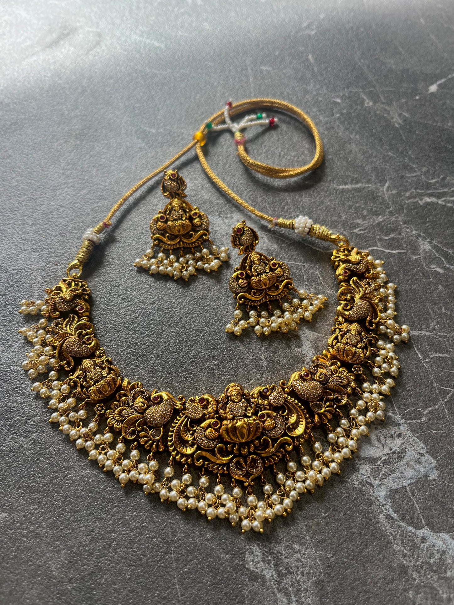 LOLstudio Ethnic Set Laxmi Tribal Karigari Bridal Traditional Jewelry Set B102
