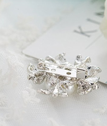 LOLstudio Silver Brooch & Lapel Pins for Saree and Suits B22