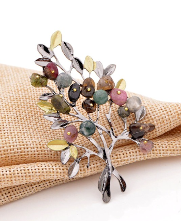 LOLstudio Multi- colorBrooch & Lapel Pins for Saree and Suits B28