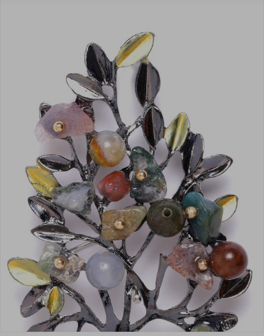 LOLstudio Multi- colorBrooch & Lapel Pins for Saree and Suits B28