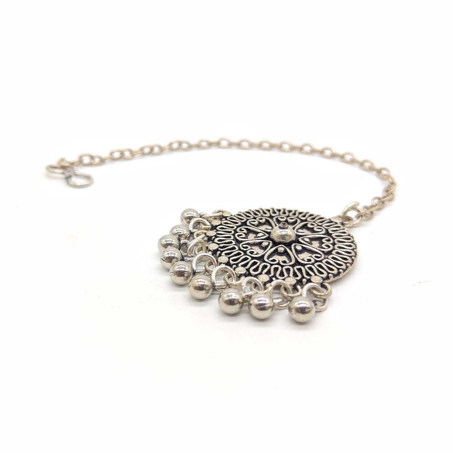 Silver Filigree Maang Tikka