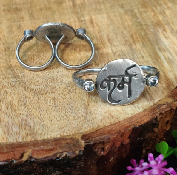 Twin Karm (Good Will) Ring Bohemian Silver F22