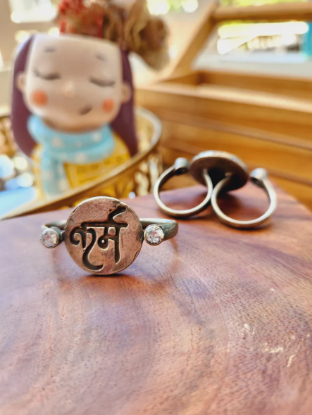Twin Karm (Good Will) Ring Bohemian Silver F22