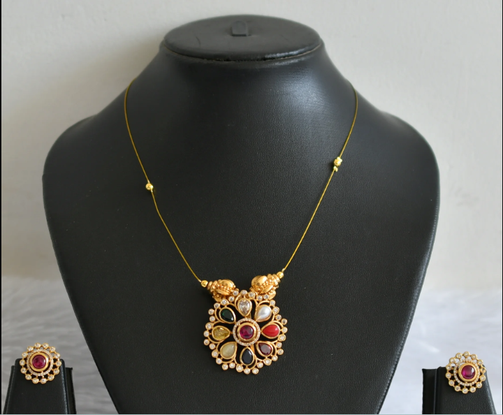 Navrathna Pendant Set F51