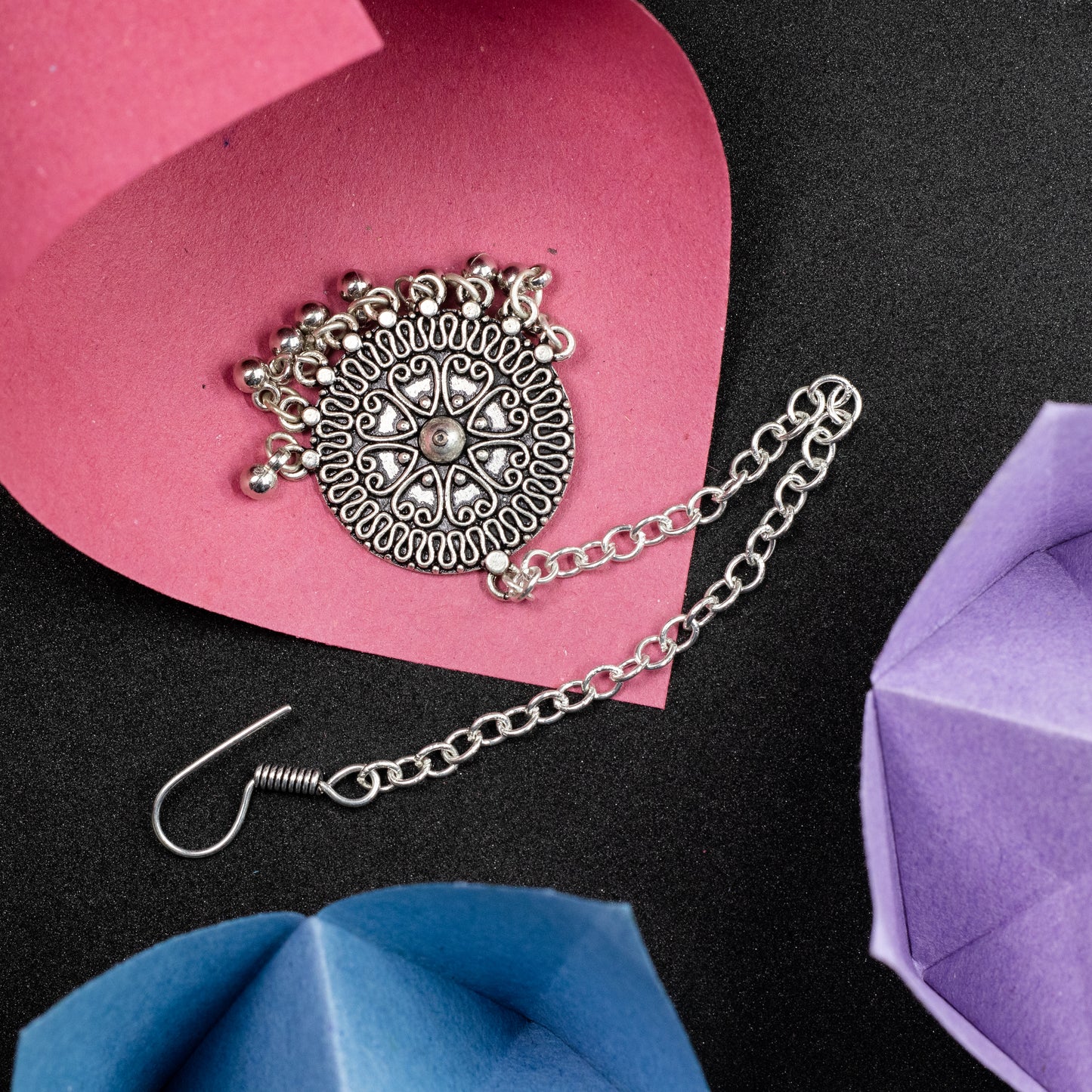 Silver Filigree Maang Tikka
