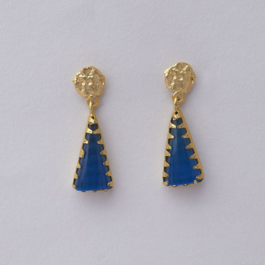 LOLstudio Blue Gold Egyptian Earring B239