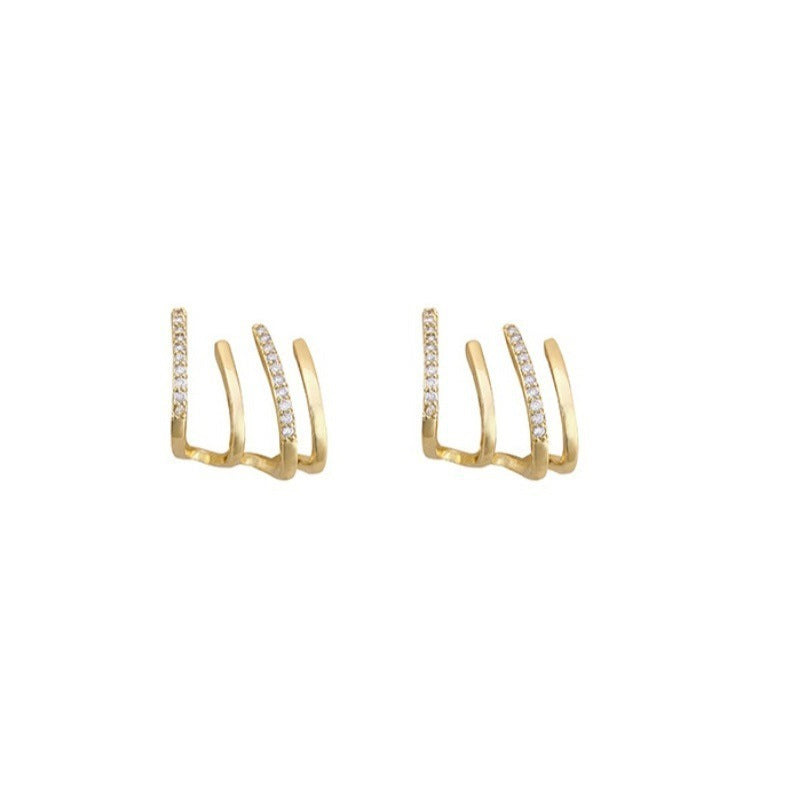 Golden Wave Crystal Hoop Earrings – LOLSTUDIO