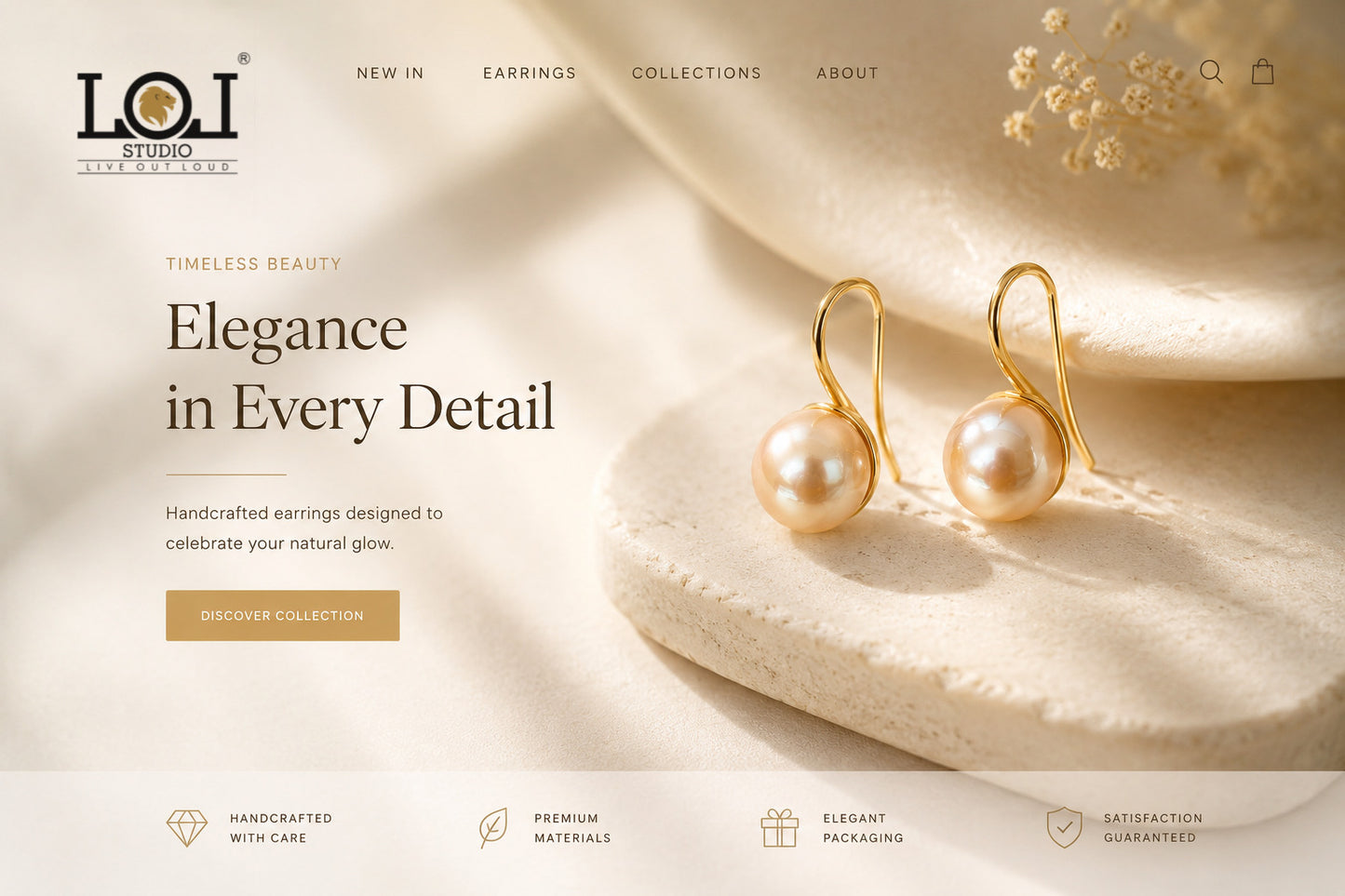 Aurelia Pearl Drop Earrings