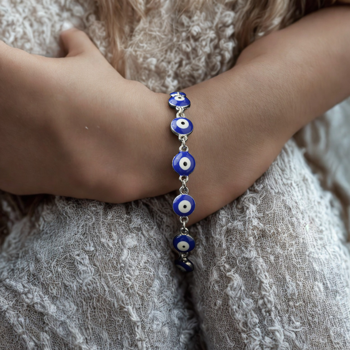 Evil Eye Blue Charm Bracelet