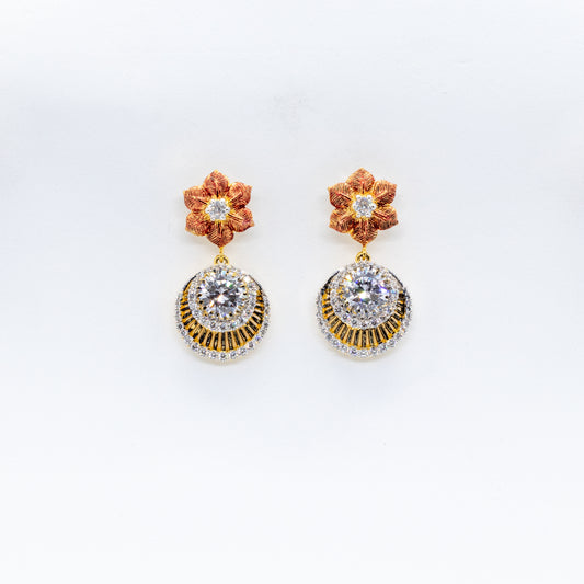 LOLstudio Diamond Flower Design Cocktail Earring LOLB41