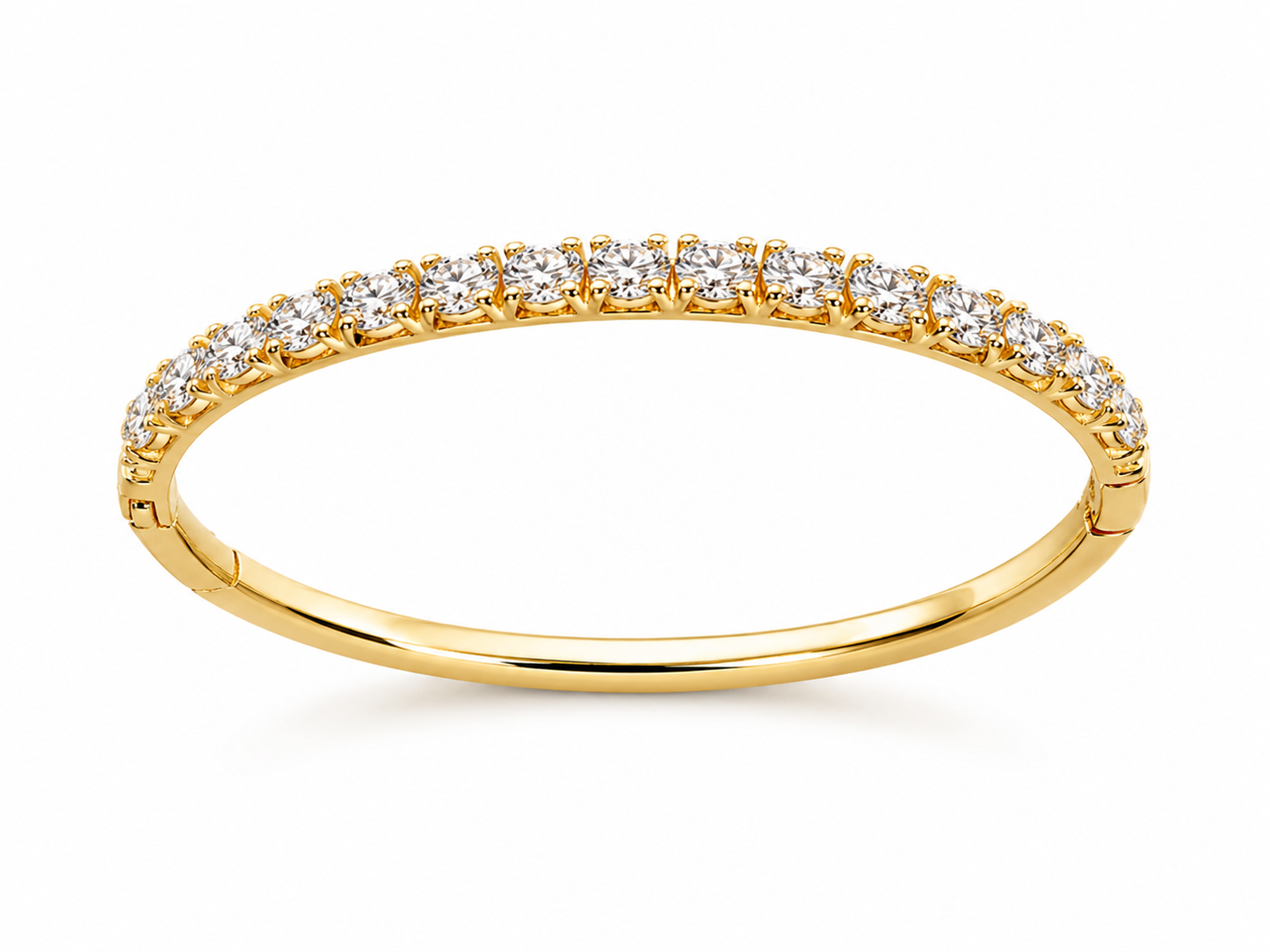 Luxury Gold Crystal Tennis Bracelet – Elegant Everyday Glamour