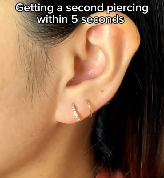 Silver Second Earring Cuff