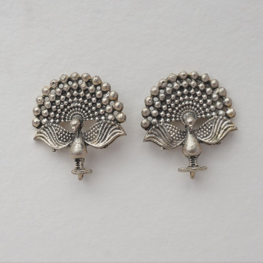 LOLstudio Silver Filigree Peacock Earring B283