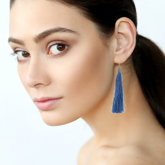 Tassel Blue Fashion Earring F29